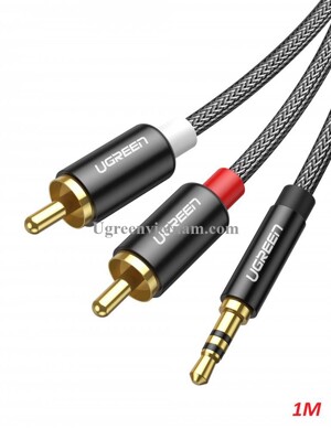 Cáp âm thanh 1 ra 2 RCA dài 1M Ugreen 60240