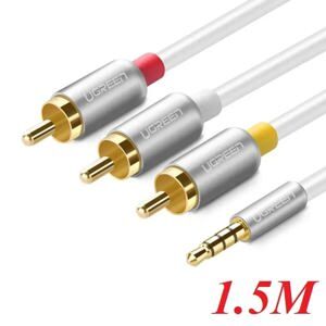 Cáp âm thanh 3.5mm to 3 RCA 1.5m ugreen 20895