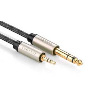 Cáp âm thanh Audio 3.5mm to 6.5mm dài 3m Ugreen 40805