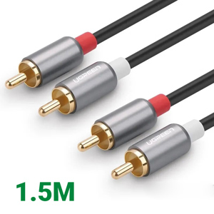 Cáp âm thanh RCA 2-2 dài 1.5m Ugreen 30804