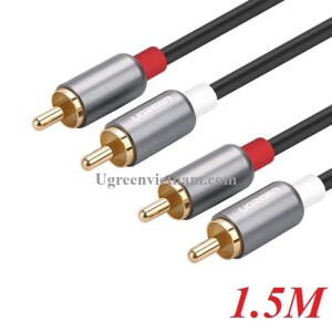 Cáp âm thanh RCA 2-2 dài 1.5m Ugreen 30804