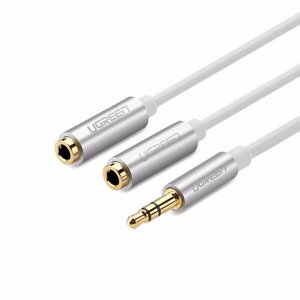 Cáp Audio 3.5mm 1 ra 2 Ugreen 10780 20cm