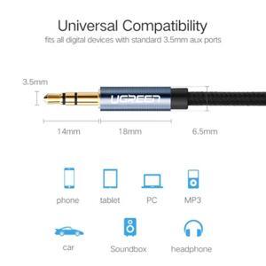 Cáp audio 3.5mm AUX dài 0,5m chính hãng Ugreen 10684