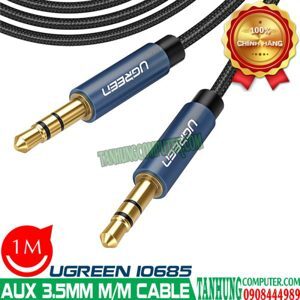 Cáp audio 3.5mm dài 1m Ugreen 10685 bện vải cao cấp