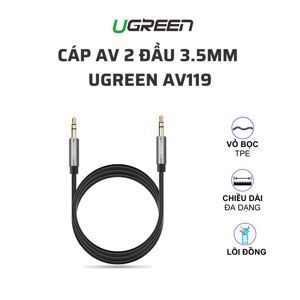 Cáp Audio 3.5mm dây tròn mạ vàng 24K Chính hãng Ugreen 10734