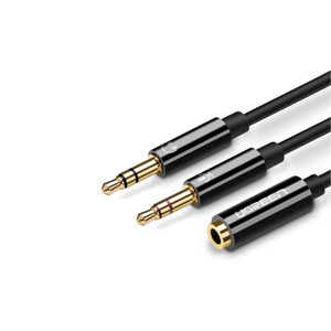 Cáp Audio 3.5mm ra 2 đầu 3.5mm 1 loa 1 Mic Ugreen 20898