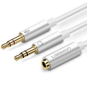 Cáp Audio 3.5mm ra 2 jack 3.5mm 1 loa 1 Mic Ugreen 10790 cao cấp