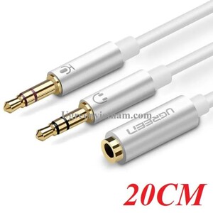 Cáp Audio 3.5mm ra 2 jack 3.5mm 1 loa 1 Mic Ugreen 10790 cao cấp