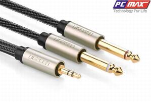 Cáp Audio 3.5mm to 2 x 6.5mm 1.5M Ugreen 10614