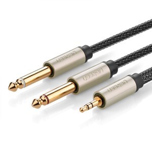 Cáp Audio 3.5mm to 2 x 6.5mm 1.5M Ugreen 10614