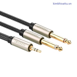 Cáp Audio 3.5mm to 2 x 6.5mm 1.5M Ugreen 10614