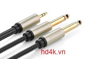 Cáp Audio 3.5mm to 2 x 6.5mm 1.5M Ugreen 10614