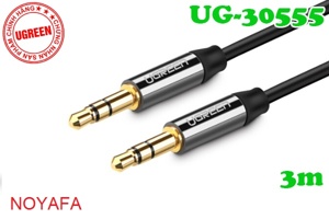 Cáp Audio AUX 3,5mm dài 3M Ugreen 30555 vỏ hợp kim