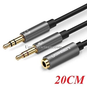 Cáp Audio gộp 2 cổng Mic & Loa vào 1 cổng 3,5mm Ugreen 20899