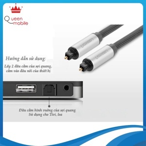 Cáp Audio quang (Toslink, Optical) Ugreen 10541 3m