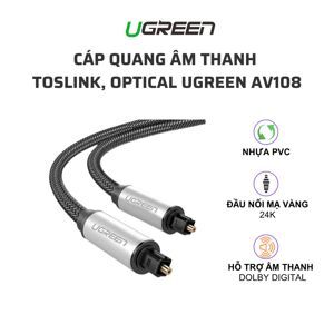 Cáp Audio quang (Toslink, Optical) Ugreen 10541 3m