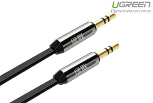 Cáp audio UGREEN 10721 - 3.5 to 3.5 2 đầu mạ vàng dài 1.5m