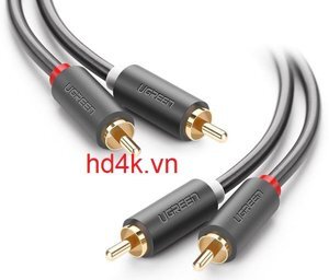 Cáp AV hoa sen 2-2 đầu RCA dài 1m chính hãng Ugreen 30747