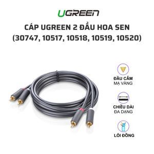 Cáp AV hoa sen 2 đầu RCA 5M Ugreen 10520