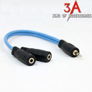 Cáp chia 2 cổng Audio 3.5mm 20cm Dtech DT-6236
