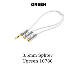 Cáp chia 2 cổng Audio 3,5mm dài 20cm chính hãng Ugreen UG-10532