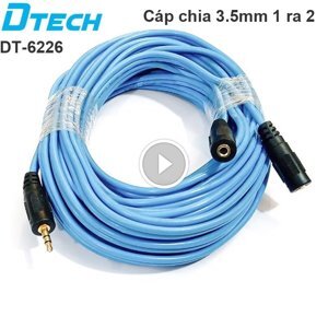 Cáp chia giắc loa Dtech DT-6228