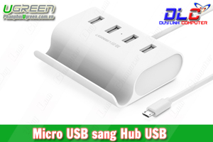 Cáp chia OTG ra 4 cổng USB 2.0 cho Mobile Tablet Ugreen 30302