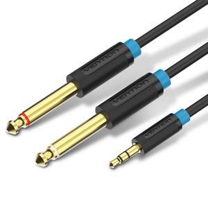 Cáp chuyển Audio 3.5mm to 2 cổng Audio 6.5mm Vention BACBD