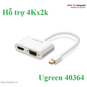 Cáp chuyển Displayport sang HDMI và VGA Ugreen 40364