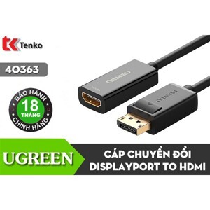 Cáp chuyển Displayport sang HDMI Ugreen 40363