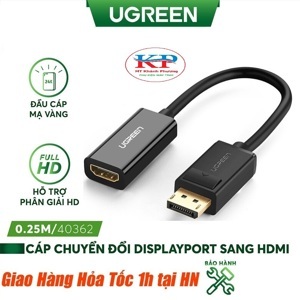 Cáp chuyển Displayport sang HDMI Ugreen 40362