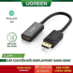 Cáp chuyển Displayport sang HDMI Ugreen 40362