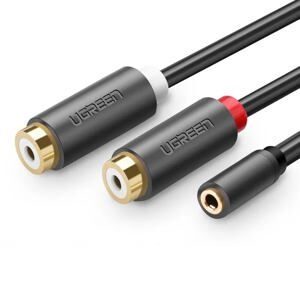 Cáp chuyển đổi Audio 3.5mm to 2 đầu RCA chính hãng Ugreen 10562