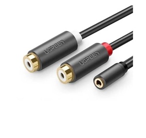 Cáp chuyển đổi Audio 3.5mm to 2 đầu RCA chính hãng Ugreen 10562