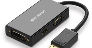 Cáp chuyển đổi DisplayPort sang HDMI VGA DVI Ugreen 20420