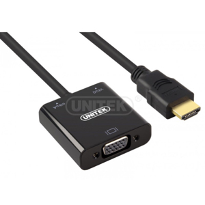 Cáp chuyển đổi HDMI sang Cổng VGA + Audio Unitek 3 in 1 Y6355