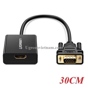 Cáp chuyển đổi HDMI sang VGA có âm thanh Ugreen 20694