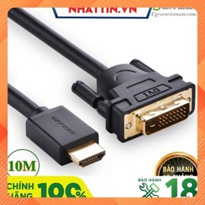 Cáp chuyển đổi HDMI to DVI 10m HD106 chính hãng Ugreen UG-10138 Cao cấp