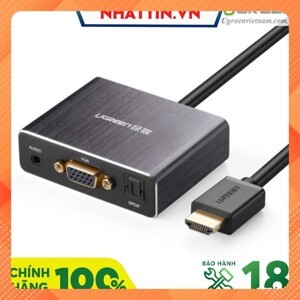 Cáp chuyển đổi HDMI to VGA+Audio+Spdif Ugreen 40282