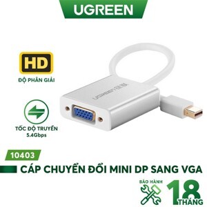 Cáp chuyển đổi Mini Displayport to VGA Ugreen 10403