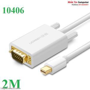 Cáp chuyển đổi Mini Displayport to VGA dài 2m chính hãng Ugreen 10406