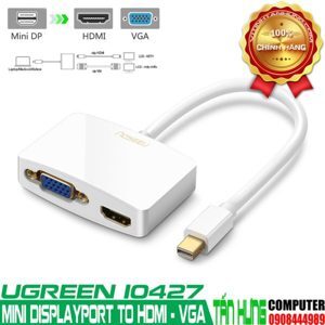 Cáp chuyển đổi Mini Displayport to HDMI + VGA Ugreen UG-10427