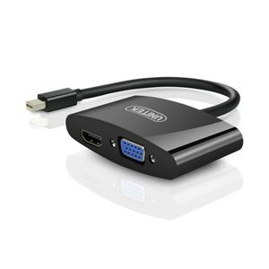 Cáp chuyển đổi Mini DisplayPort to VGA + HDMI UNITEK Y6328Bk