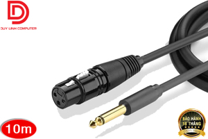 Cáp chuyển đổi từ 6.5mm sang AV Cannon (XLR) Ugreen 20723 10m