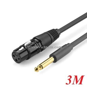 Cáp chuyển đổi từ 6.5mm sang AV Cannon (XLR) Ugreen 20720 3m