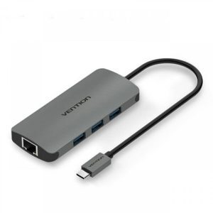 Cáp chuyển đổi Type-C sang Lan  3 cổng USB 3.0 Vention CHFHA