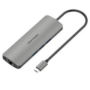 Cáp chuyển đổi Type-C sang Lan  3 cổng USB 3.0 Vention CHFHA