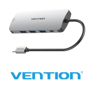 Cáp chuyển đổi Type-C sang VGA  3 cổng USB 3.0  Type-C PD Vention CGQHA