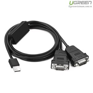 Cáp chuyển đổi USB 2.0 ra Dual serial RS232 Ugreen 30769