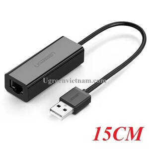 Cáp chuyển đổi USB 2.0 sang cổng Lan Ugreen 30296